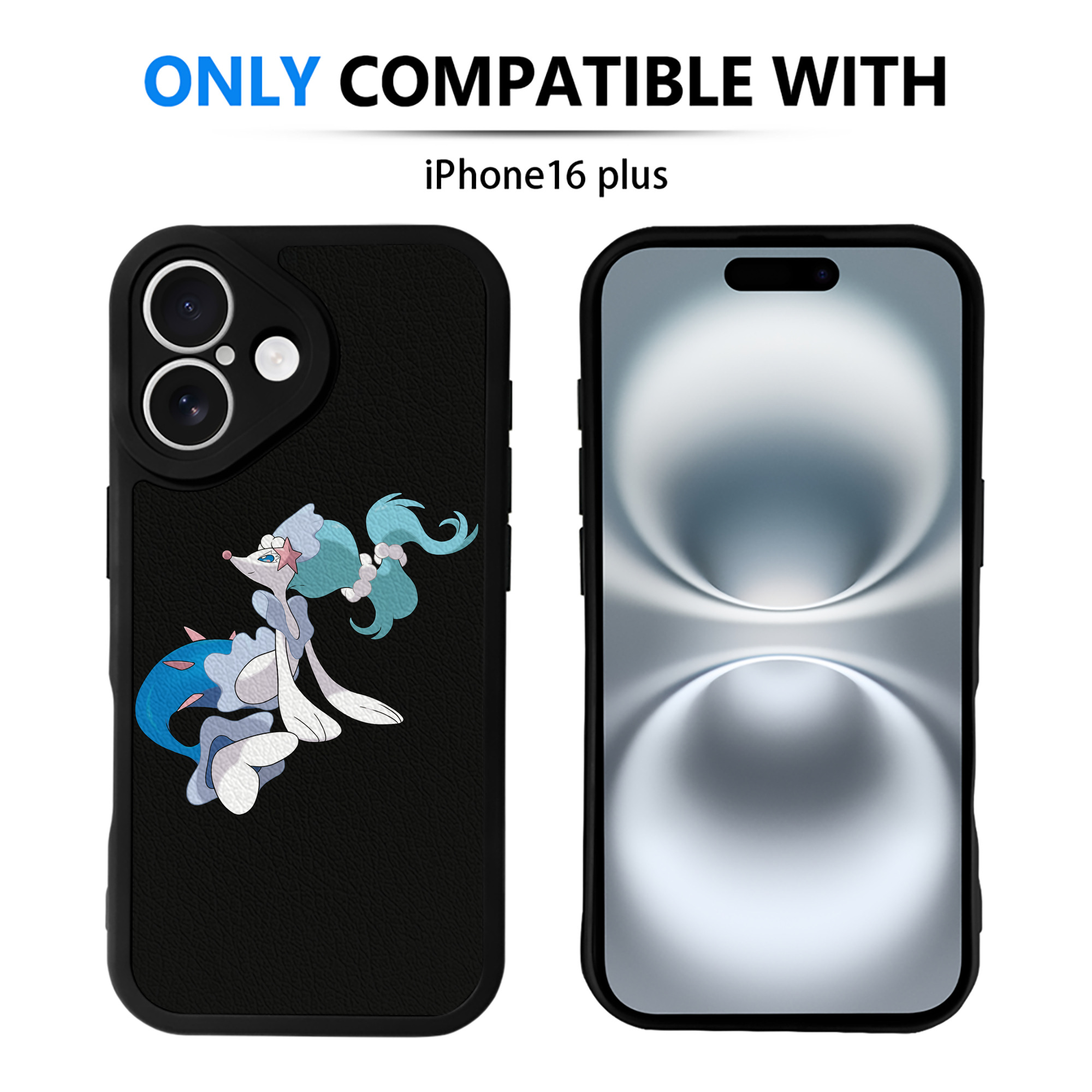（画像用） ポケットモンスター Pokémon 【iPhone 16シリーズ対応】シリコンスマホケース（レザー調） 材質：シリコン
